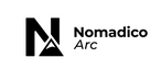 Logo of Nomadico Arc with a stylized letter 'N' and mountain symbol on a white background